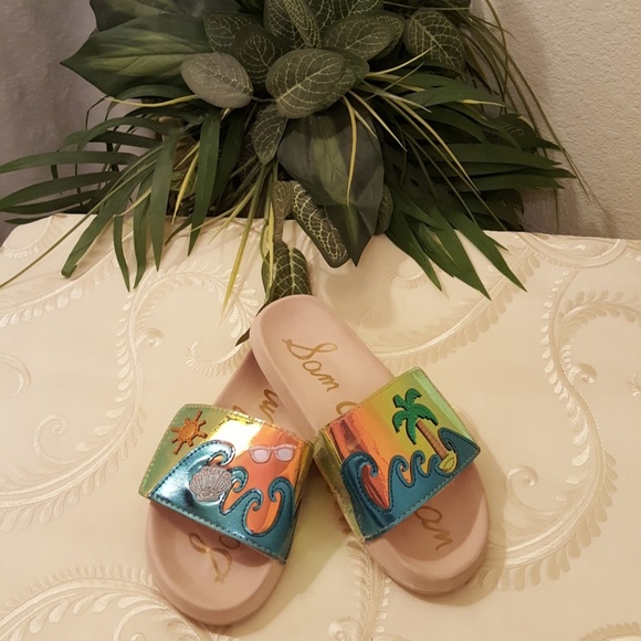 Sam Edelman Other - Sam Edelman Tropical Beach Pool Sandals Sz 3 Sam Edelman Other - Sam Edelman Tropical Beach Pool Sandals Sz 3